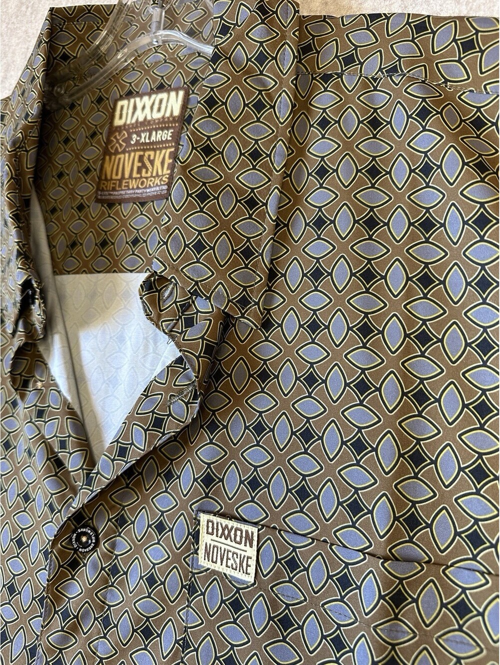 DIXXON Flannel Company Noveske Rifleworks Mens 3XL Rad Plaid Short Sleeve
